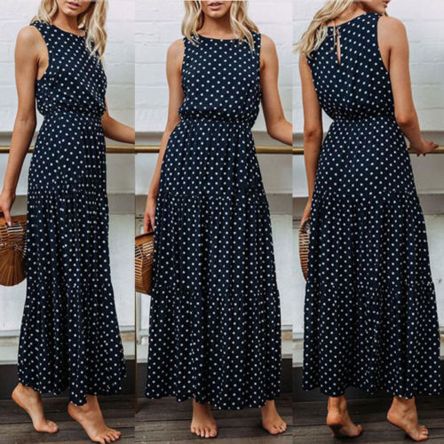 Boho Sleeveless Maxi Dress - Summer's Effortless Charm