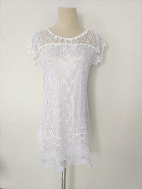 SEEDRULIA Lace Fit & Flare Dress - Elegant Summer Sophistication