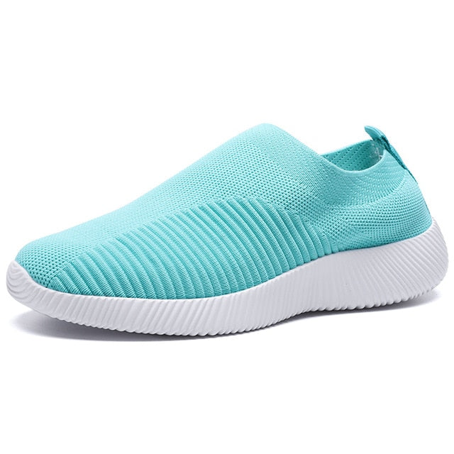 Women's Mesh Platform Sneakers - Effortless Style & Breathability