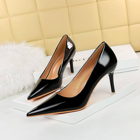Elegant Black High Heel Pumps - Timeless Style & Comfort