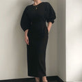 Elegant Office Midi Dress - Stylish Comfort for the Modern Professional