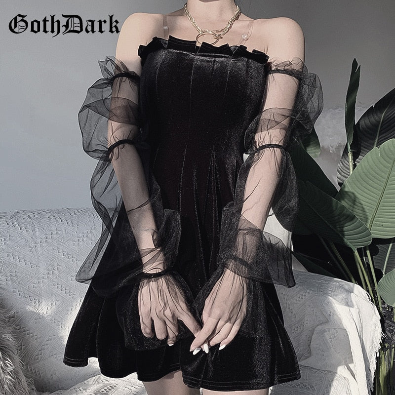 Gothic Mesh Dress - Unleash Your Unique Bold Style