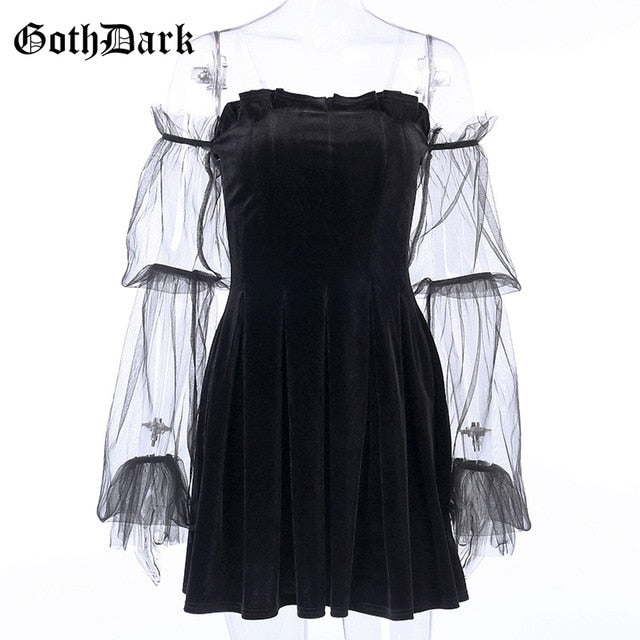 Gothic Mesh Dress - Unleash Your Unique Bold Style