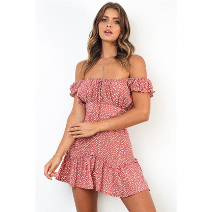 Boho Off-Shoulder Dress - Effortless Summer Comfort & Style