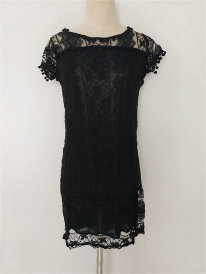 SEEDRULIA Lace Fit & Flare Dress - Elegant Summer Sophistication