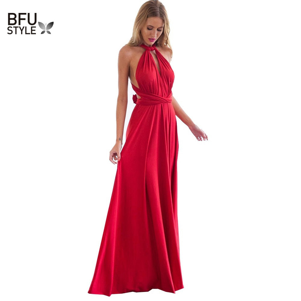 Convertible Boho Maxi Dress - Versatile Style for Every Occasion