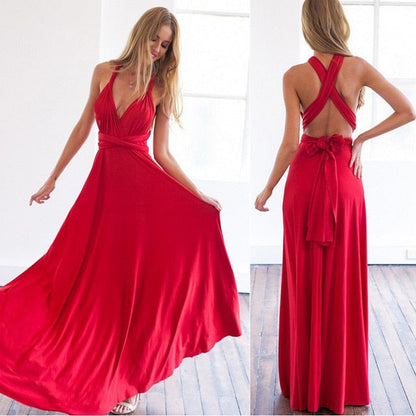 Convertible Boho Maxi Dress - Versatile Style for Every Occasion