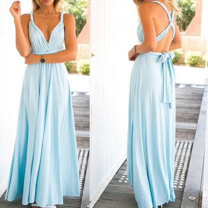 Convertible Boho Maxi Dress - Versatile Style for Every Occasion