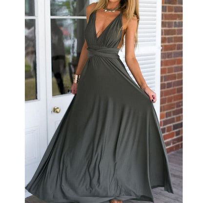 Convertible Boho Maxi Dress - Versatile Style for Every Occasion