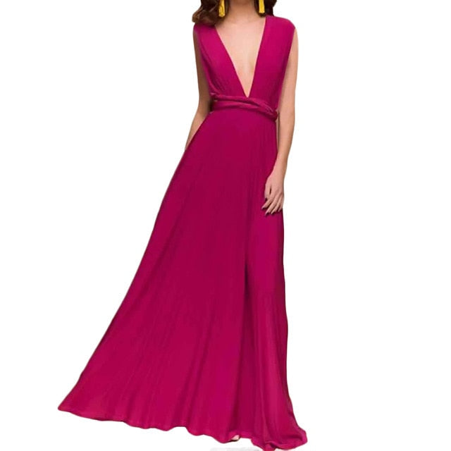 Convertible Boho Maxi Dress - Versatile Style for Every Occasion