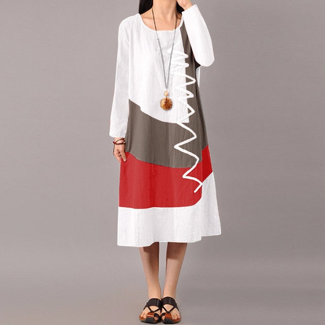 ZANZEA Boho Cotton Dress - Embrace Laid-Back Summer Style