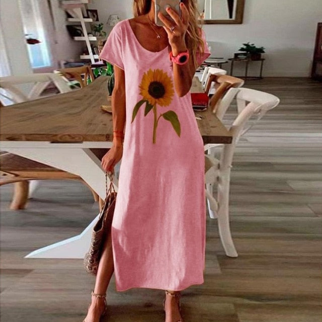 Vintage Butterfly Print Dress - Whimsical Summer Charm