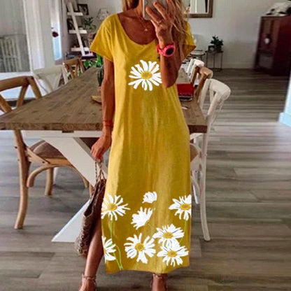 Vintage Butterfly Print Dress - Whimsical Summer Charm