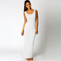 High Stretch Slim Maxi Dress - Elegant Comfort for Every Occasion