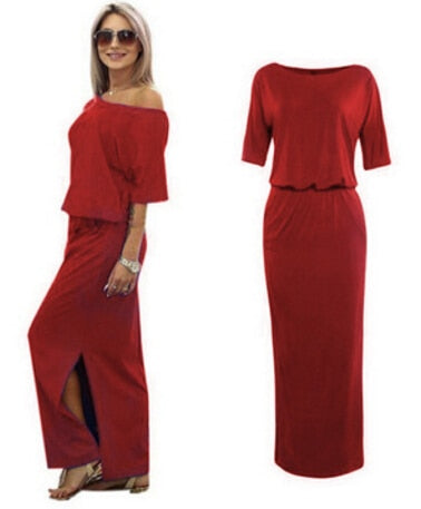 Boho Maxi Dress - Effortless Summer Style with Chic Side Slit