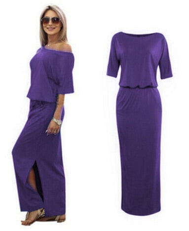 Boho Maxi Dress - Effortless Summer Style with Chic Side Slit