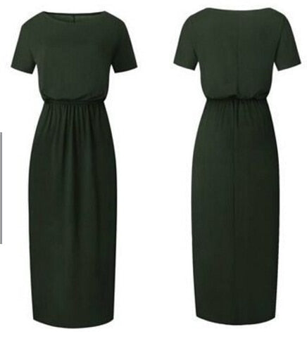 Boho Maxi Dress - Effortless Summer Style with Chic Side Slit