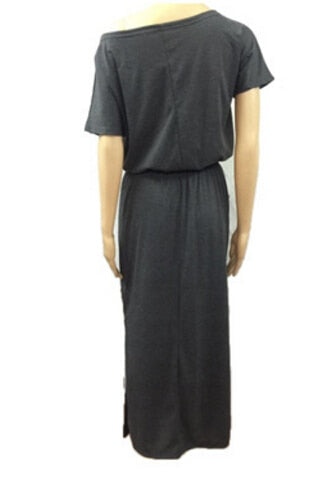 Boho Maxi Dress - Effortless Summer Style with Chic Side Slit