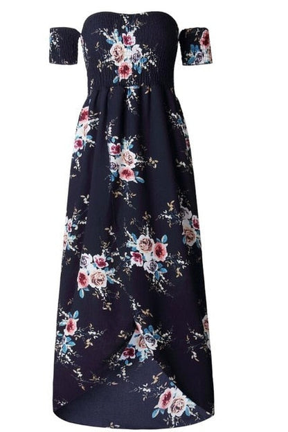 NEDEINS Women's Boho Floral Maxi Dress - Versatile Summer Elegance