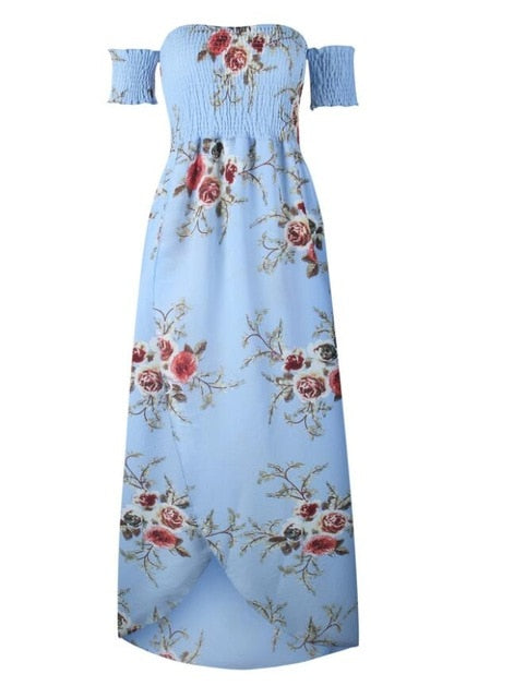 NEDEINS Women's Boho Floral Maxi Dress - Versatile Summer Elegance