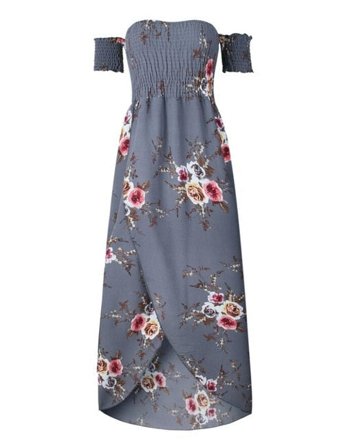 NEDEINS Women's Boho Floral Maxi Dress - Versatile Summer Elegance