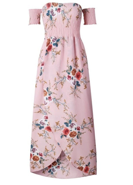 NEDEINS Women's Boho Floral Maxi Dress - Versatile Summer Elegance