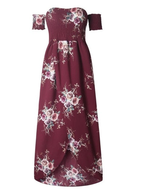 NEDEINS Women's Boho Floral Maxi Dress - Versatile Summer Elegance