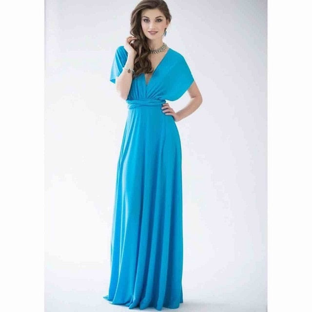 Convertible Boho Maxi Dress - Versatile Elegance for Every Occasion