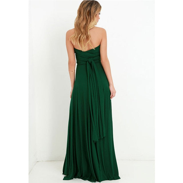 Convertible Boho Maxi Dress - Versatile Elegance for Every Occasion