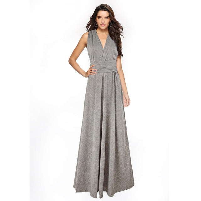 Convertible Boho Maxi Dress - Versatile Elegance for Every Occasion