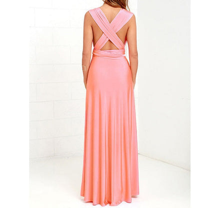 Convertible Boho Maxi Dress - Versatile Elegance for Every Occasion