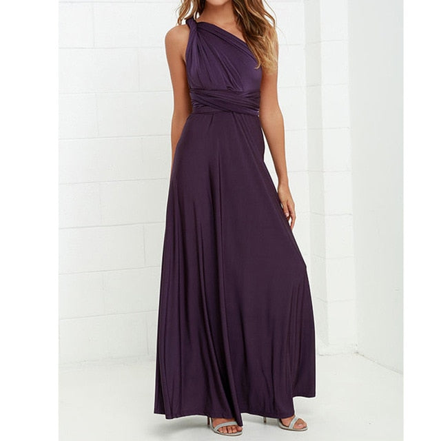 Convertible Boho Maxi Dress - Versatile Elegance for Every Occasion