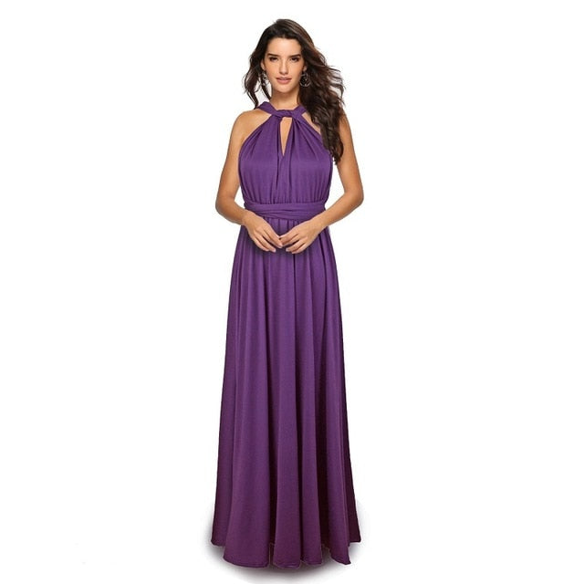 Convertible Boho Maxi Dress - Versatile Elegance for Every Occasion