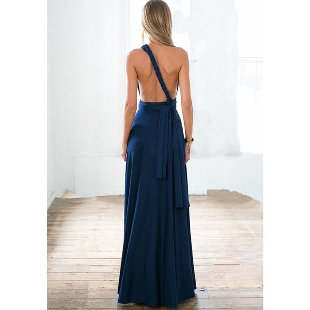Convertible Boho Maxi Dress - Versatile Elegance for Every Occasion