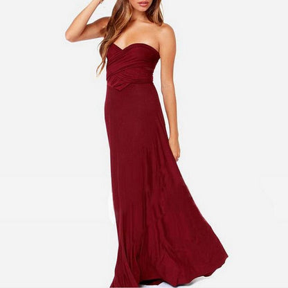 Convertible Boho Maxi Dress - Versatile Elegance for Every Occasion
