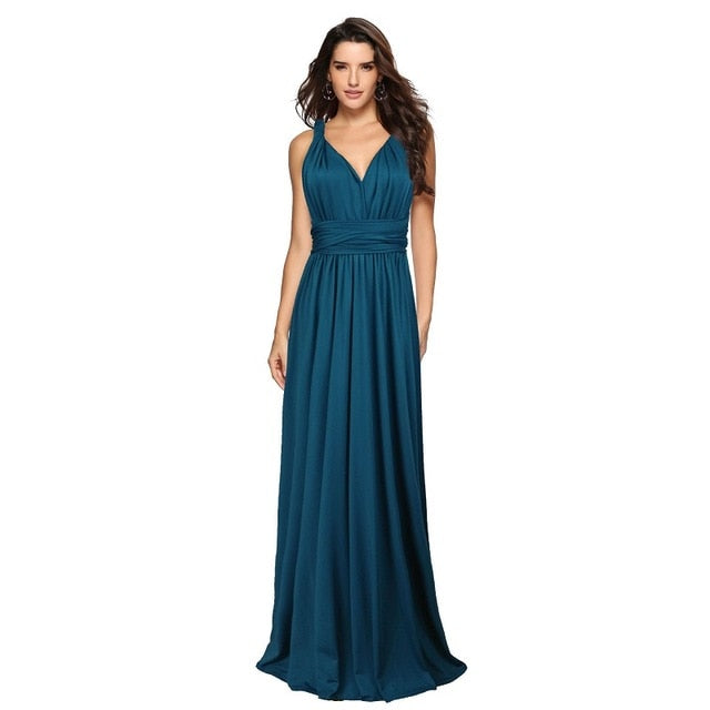 Convertible Boho Maxi Dress - Versatile Elegance for Every Occasion