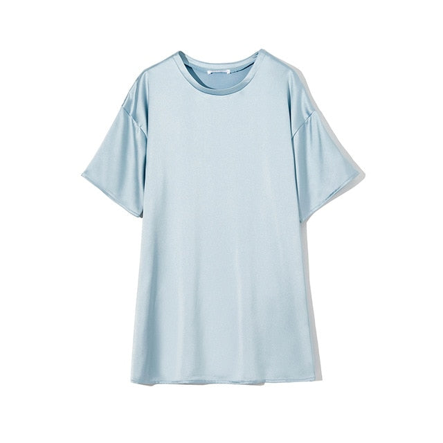 WOTWOY Luxurious Silk Dress - Versatile Elegance for Every Occasion