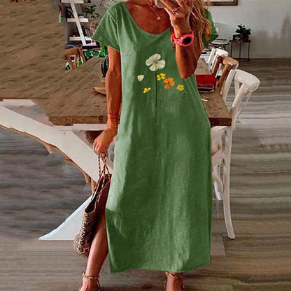 Vintage Butterfly Print Dress - Whimsical Summer Charm