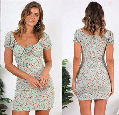 Boho Floral V-Neck Sundress - Embrace Summer's Free Spirit