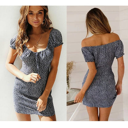 Boho Floral V-Neck Sundress - Embrace Summer's Free Spirit