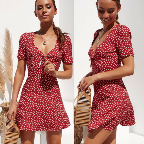Boho Floral V-Neck Sundress - Embrace Summer's Free Spirit