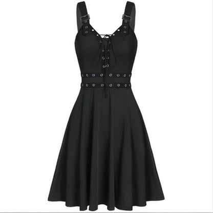MusLotus Black Halter Mini Dress - Chic Comfort for Every Evening