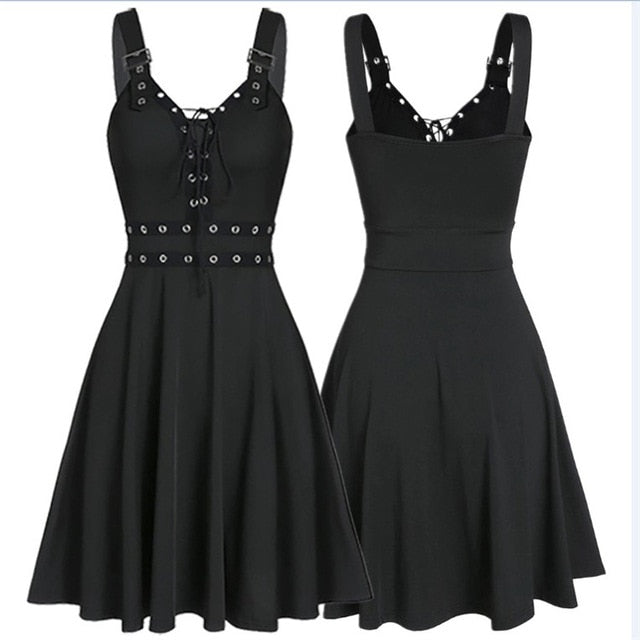 MusLotus Black Halter Mini Dress - Chic Comfort for Every Evening