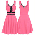 MusLotus Black Halter Mini Dress - Chic Comfort for Every Evening