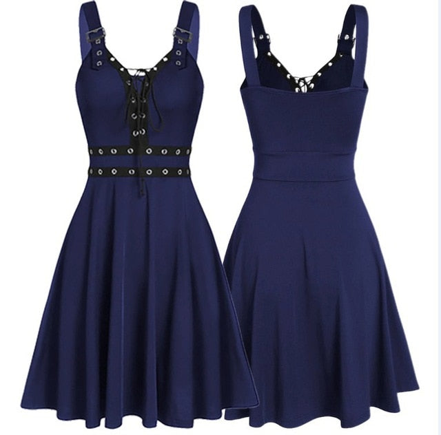 MusLotus Black Halter Mini Dress - Chic Comfort for Every Evening