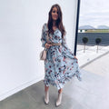 Floral Print Chiffon Dress - Playful Summer Elegance