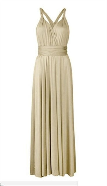 Convertible Boho Maxi Dress - Versatile Style for Every Occasion