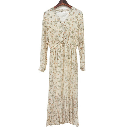 Chic Floral A-Line Dress - Timeless Elegance & Modern Comfort