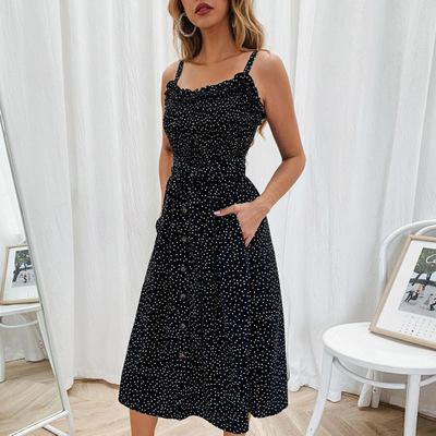 Polka Dot Strapless Summer Dress - Chic, Breathable & Alluring