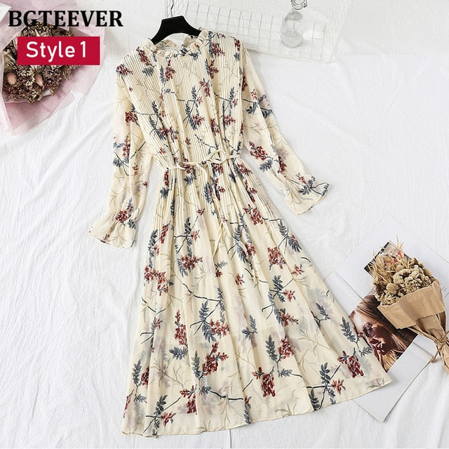 Chiffon Floral Dress - Elegant & Versatile for Every Occasion